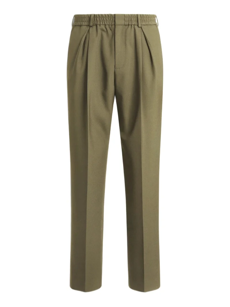 Balmain Wool trousers with elasticated waist