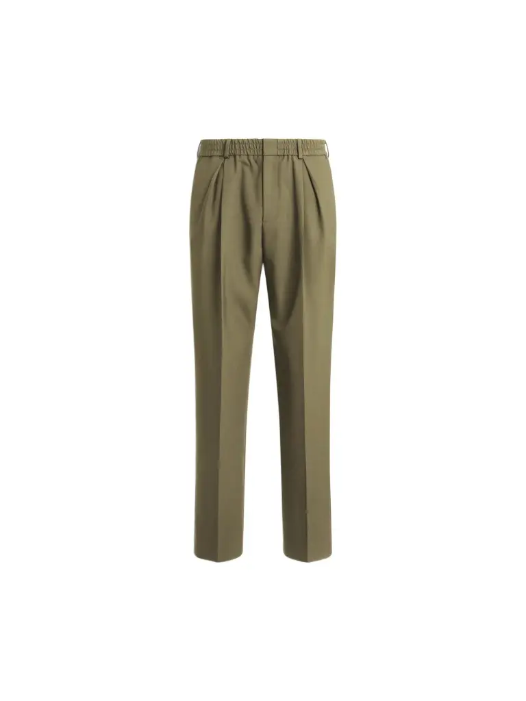 Balmain Wool trousers with elasticated waist