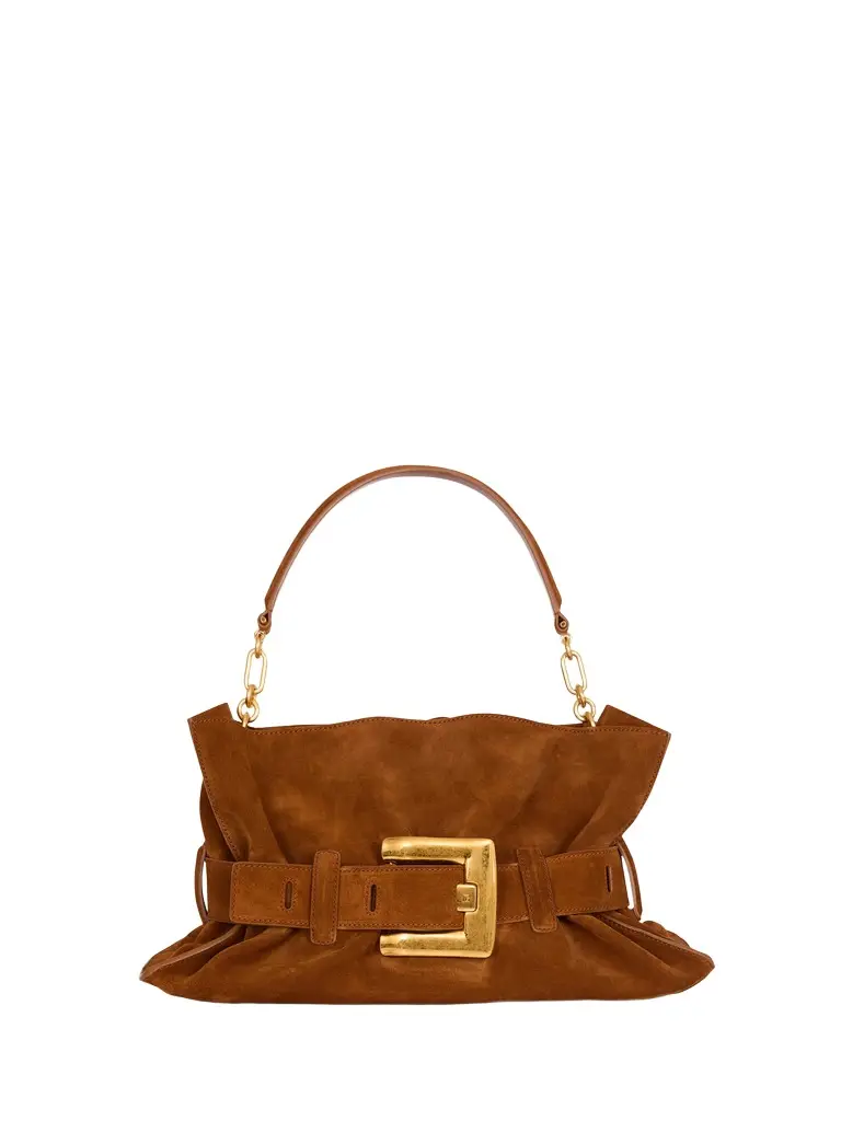 Anthem Medium suede leather bag