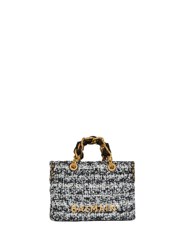 Small 1945 Soft tweed tote bag Small 1945 Soft tweed tote bag