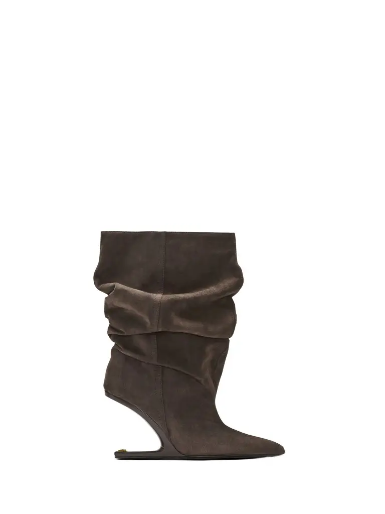 No Wedge suede ankle boots No Wedge suede ankle boots