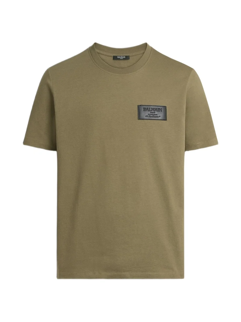 T-shirt with Vintage leather label