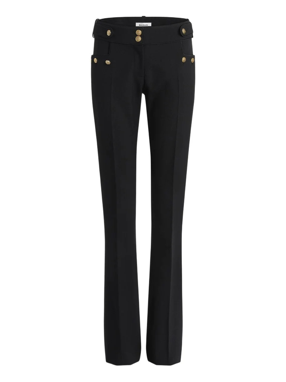 Pleated wool gabardine trousers Pleated wool gabardine trousers
