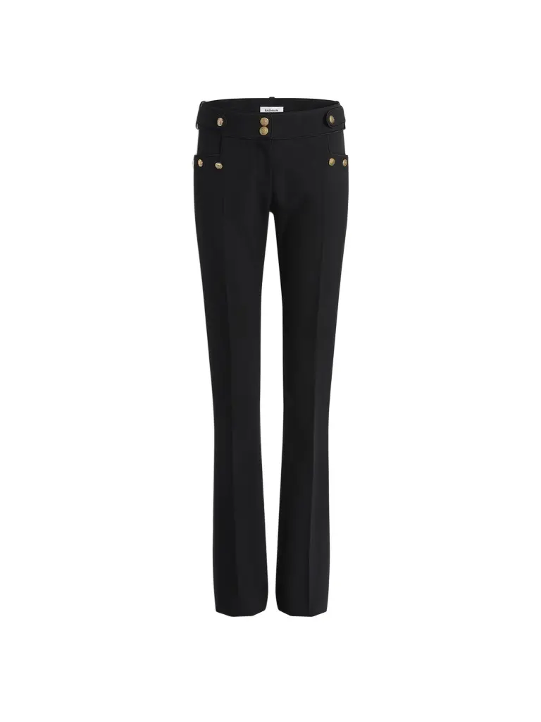 Pleated wool gabardine trousers Pleated wool gabardine trousers