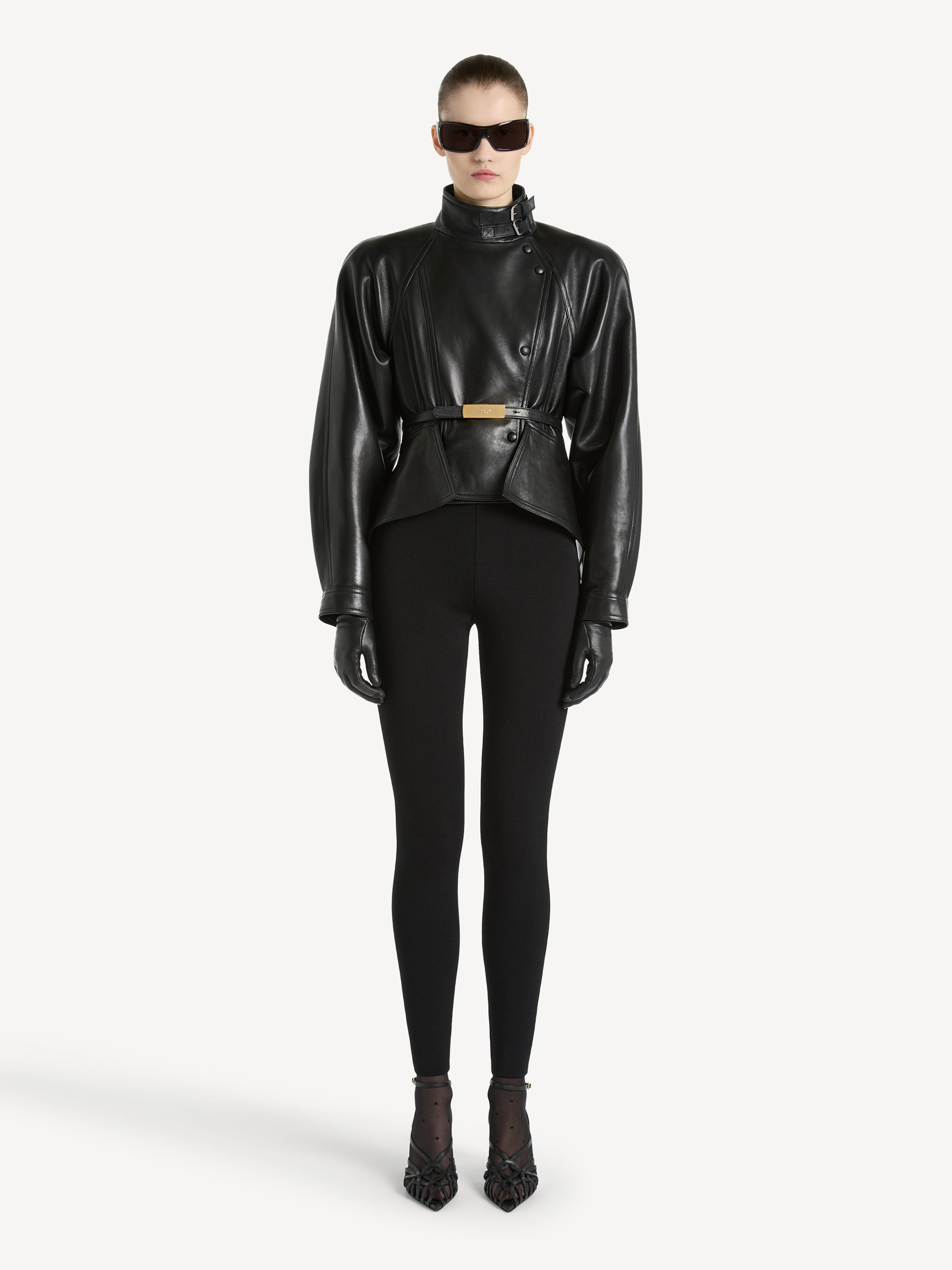 Balmain High-waisted Milano jersey trousers