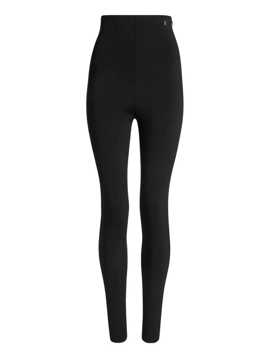 Balmain High-waisted Milano jersey trousers
