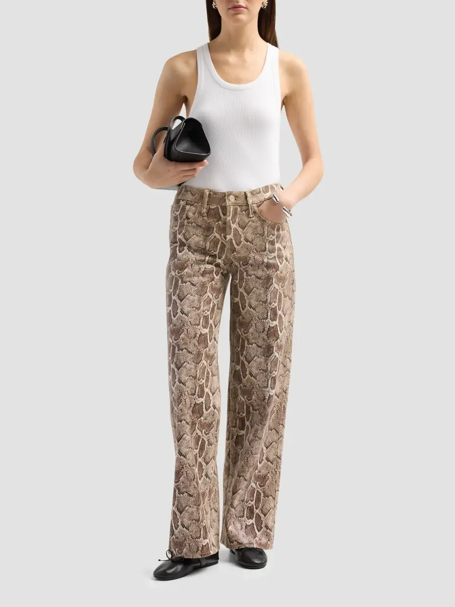 Mother Women's The Maven Sneak Leather-Blend Pants | Thumbnail 2 Mother Women's The Maven Sneak Leather-Blend Pants | Thumbnail 2