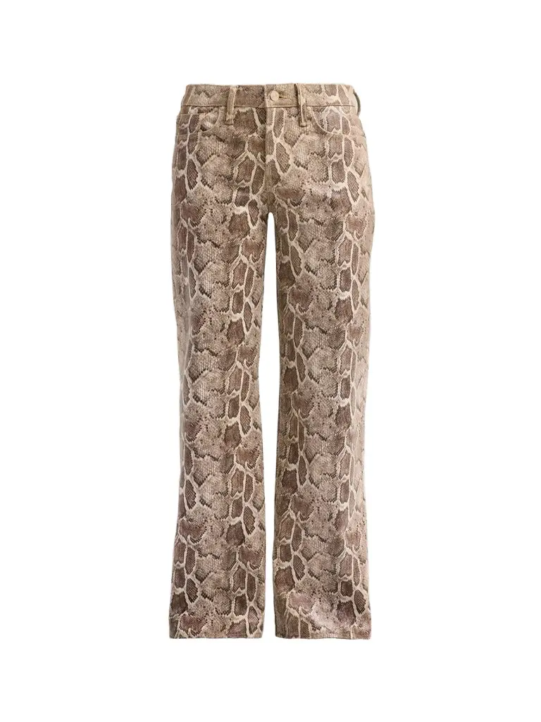 Mother Women's The Maven Sneak Leather-Blend Pants