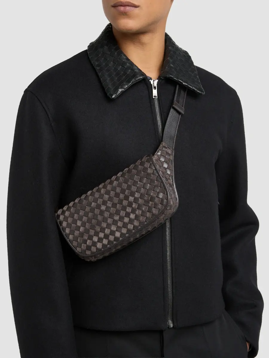Bottega Veneta Men's Veneto Intrecciato Leather Belt Bag | Thumbnail 2 Bottega Veneta Men's Veneto Intrecciato Leather Belt Bag | Thumbnail 2