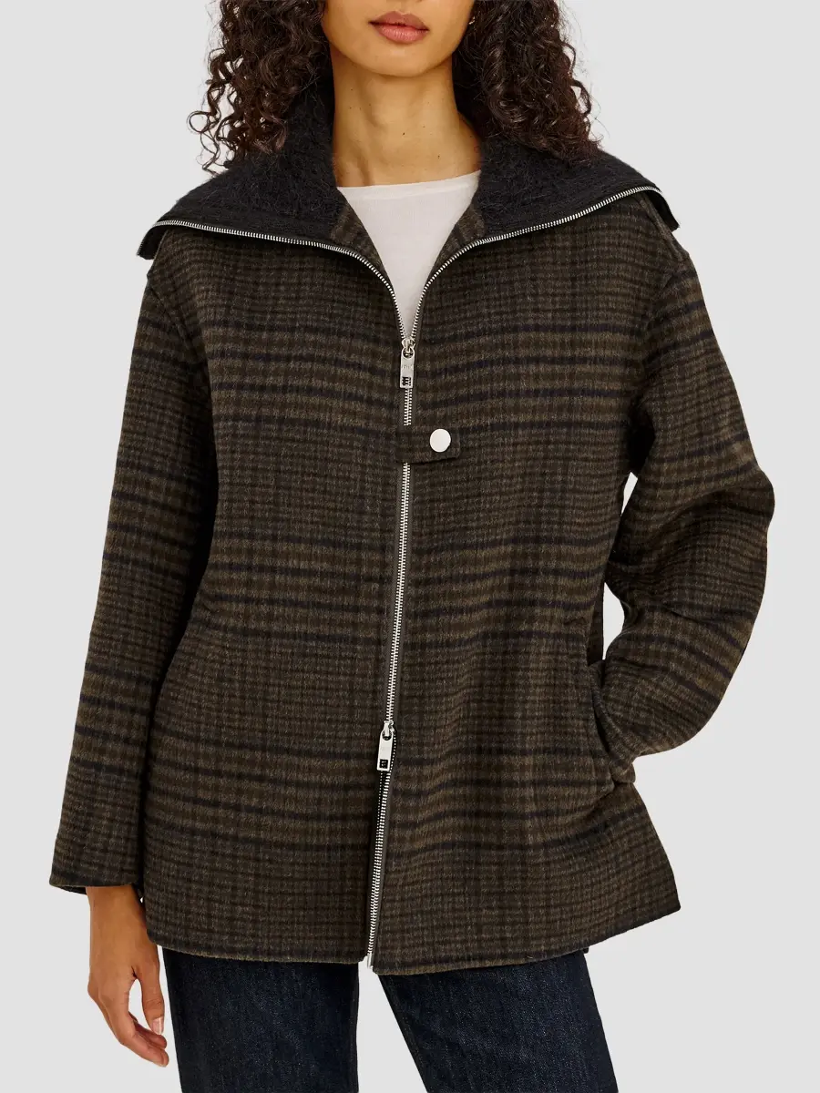 RAILS Women's Silves Plaid Wool-Blend Jacket | Thumbnail 4 RAILS Women's Silves Plaid Wool-Blend Jacket | Thumbnail 4