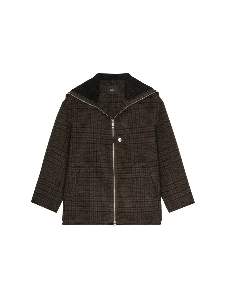 Women's Silves Plaid Wool-Blend Jacket Women's Silves Plaid Wool-Blend Jacket