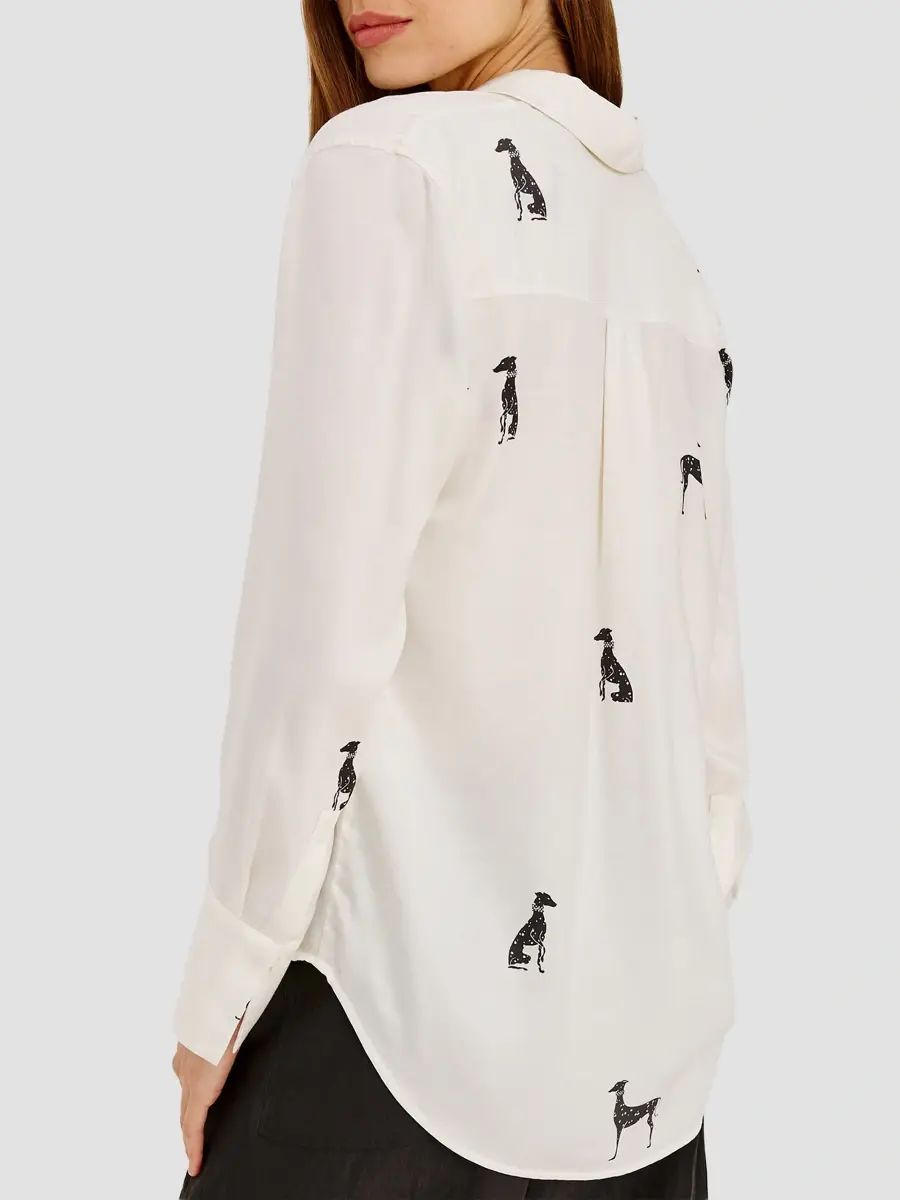 RAILS Women's Saige Dog-Print Shirt | Thumbnail 3 RAILS Women's Saige Dog-Print Shirt | Thumbnail 3