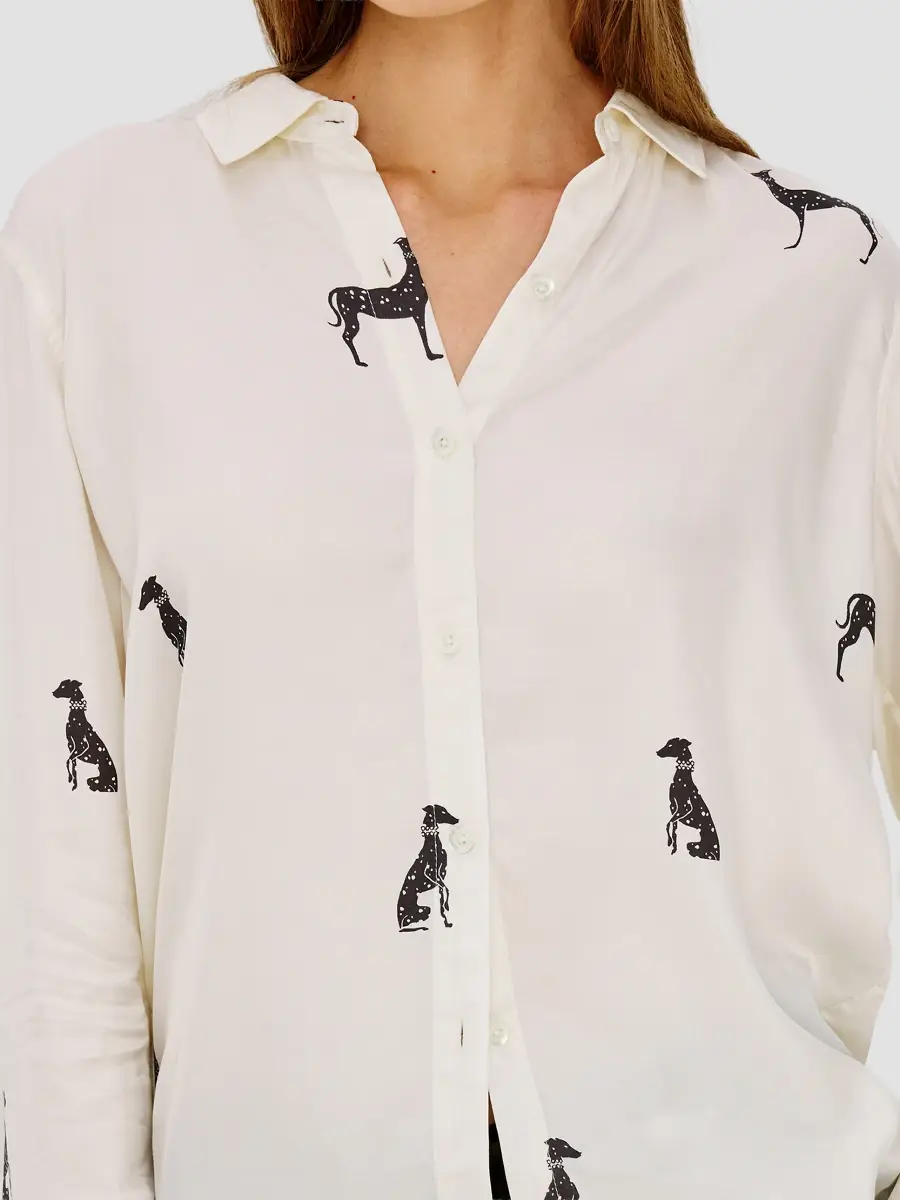 RAILS Women's Saige Dog-Print Shirt | Thumbnail 5 RAILS Women's Saige Dog-Print Shirt | Thumbnail 5