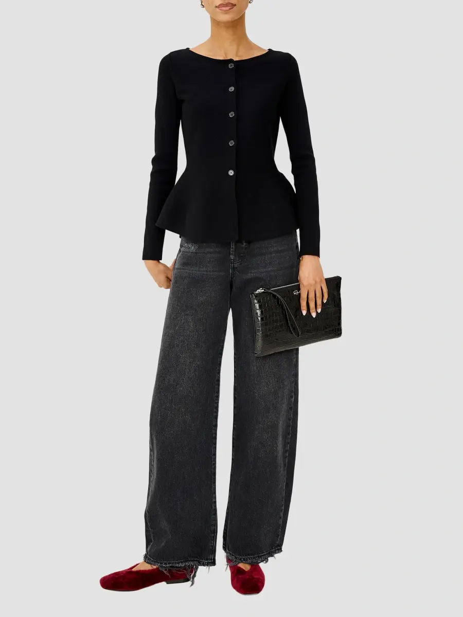 RAILS Women's Diane Peplum-Hem Sweater | Thumbnail 2 RAILS Women's Diane Peplum-Hem Sweater | Thumbnail 2
