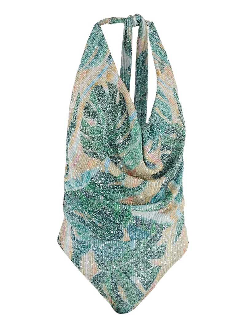 Farm Rio Women's Mosaic Draped One-Piece Swimsuit