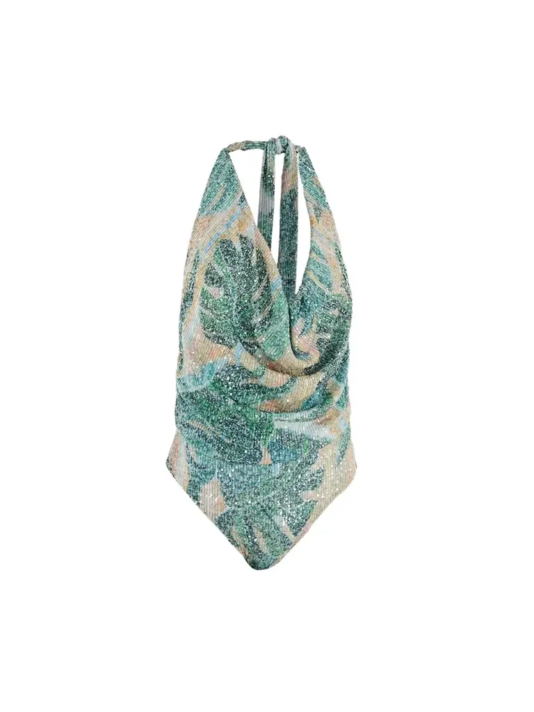 Farm Rio Women's Mosaic Draped One-Piece Swimsuit