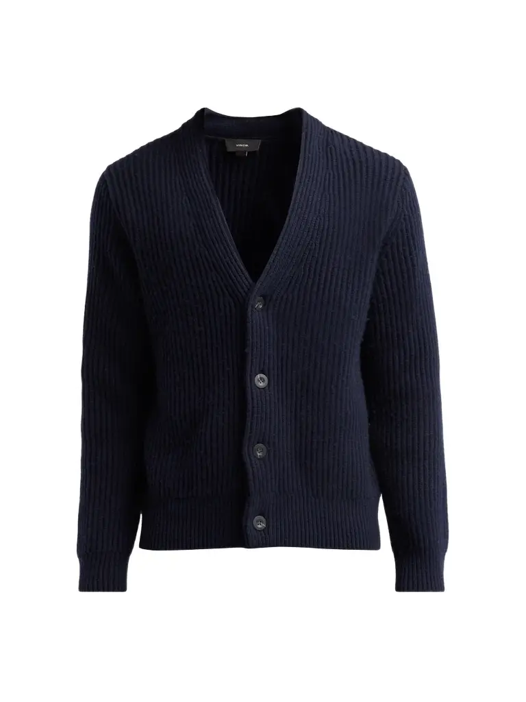 Men's Winter Rib-Knit Cardigan