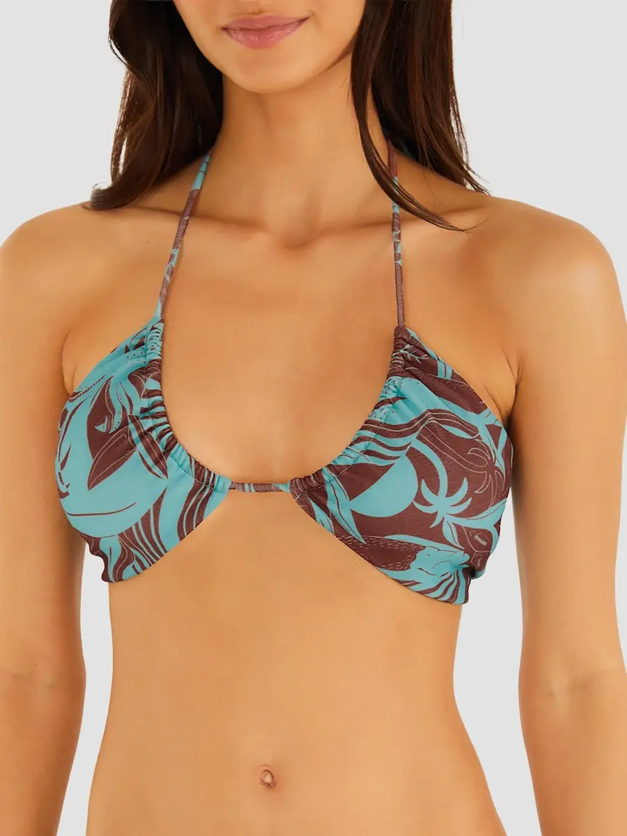 Farm Rio Women's Tropical Print Elongated Bikini Top | Thumbnail 4 Farm Rio Women's Tropical Print Elongated Bikini Top | Thumbnail 4