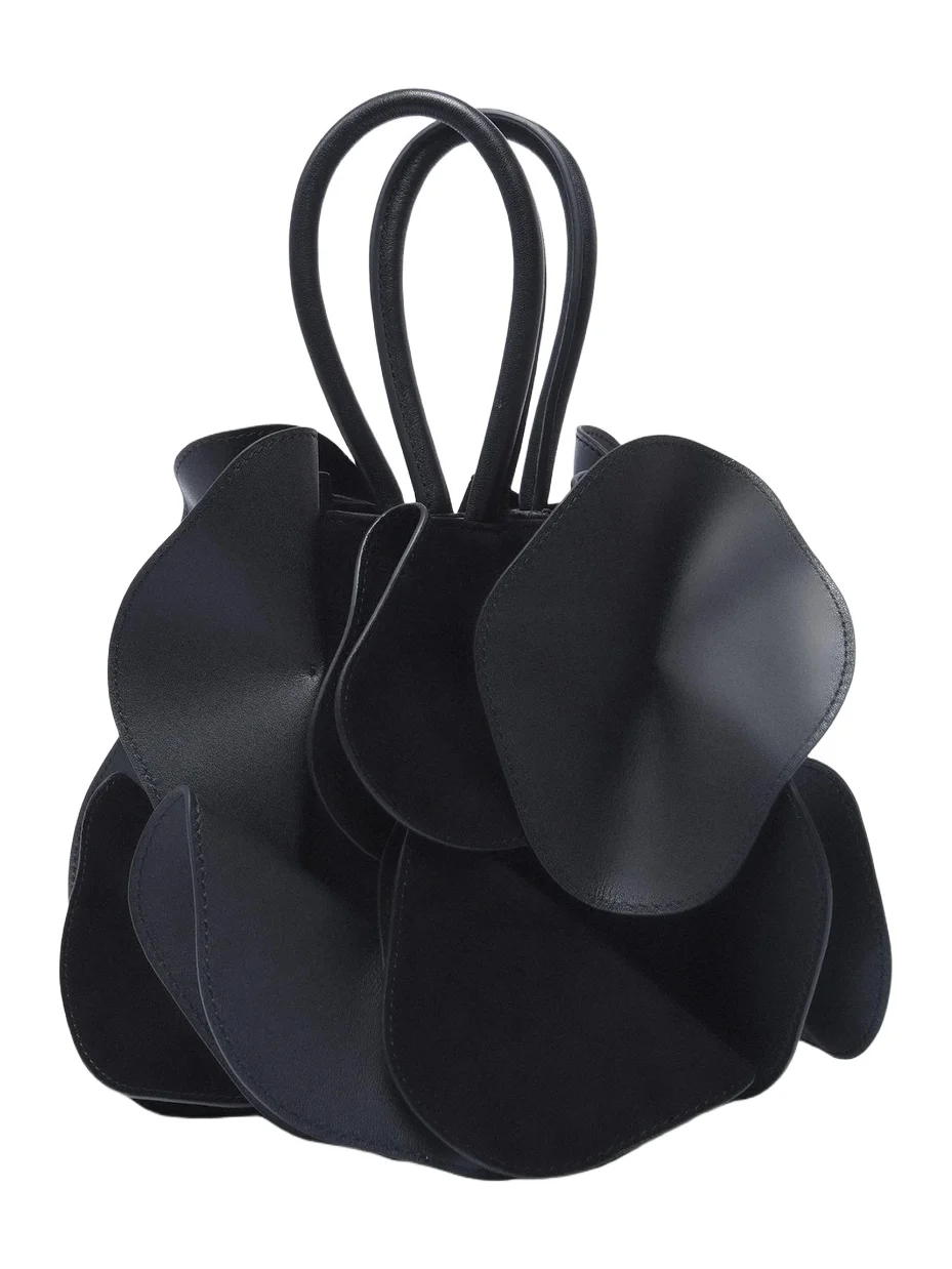Women's Leather Flower Top Handle Bag Women's Leather Flower Top Handle Bag