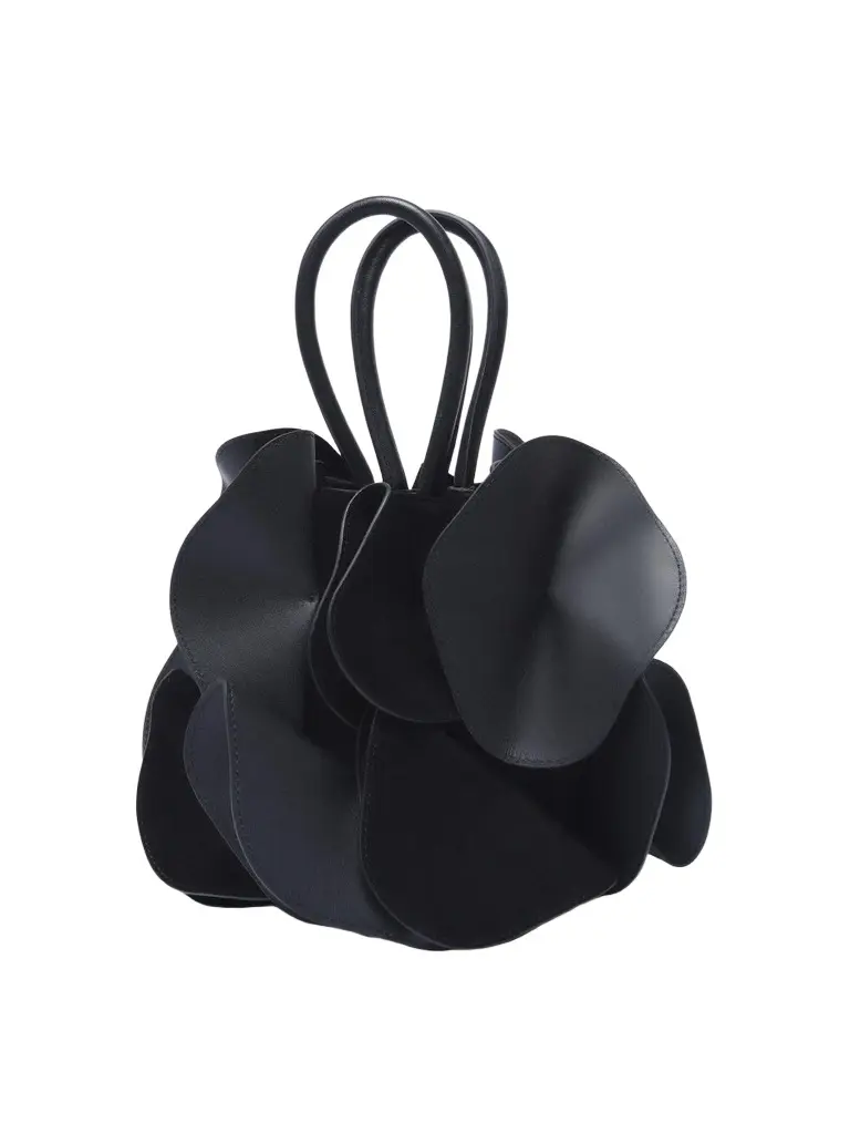 Women's Leather Flower Top Handle Bag Women's Leather Flower Top Handle Bag