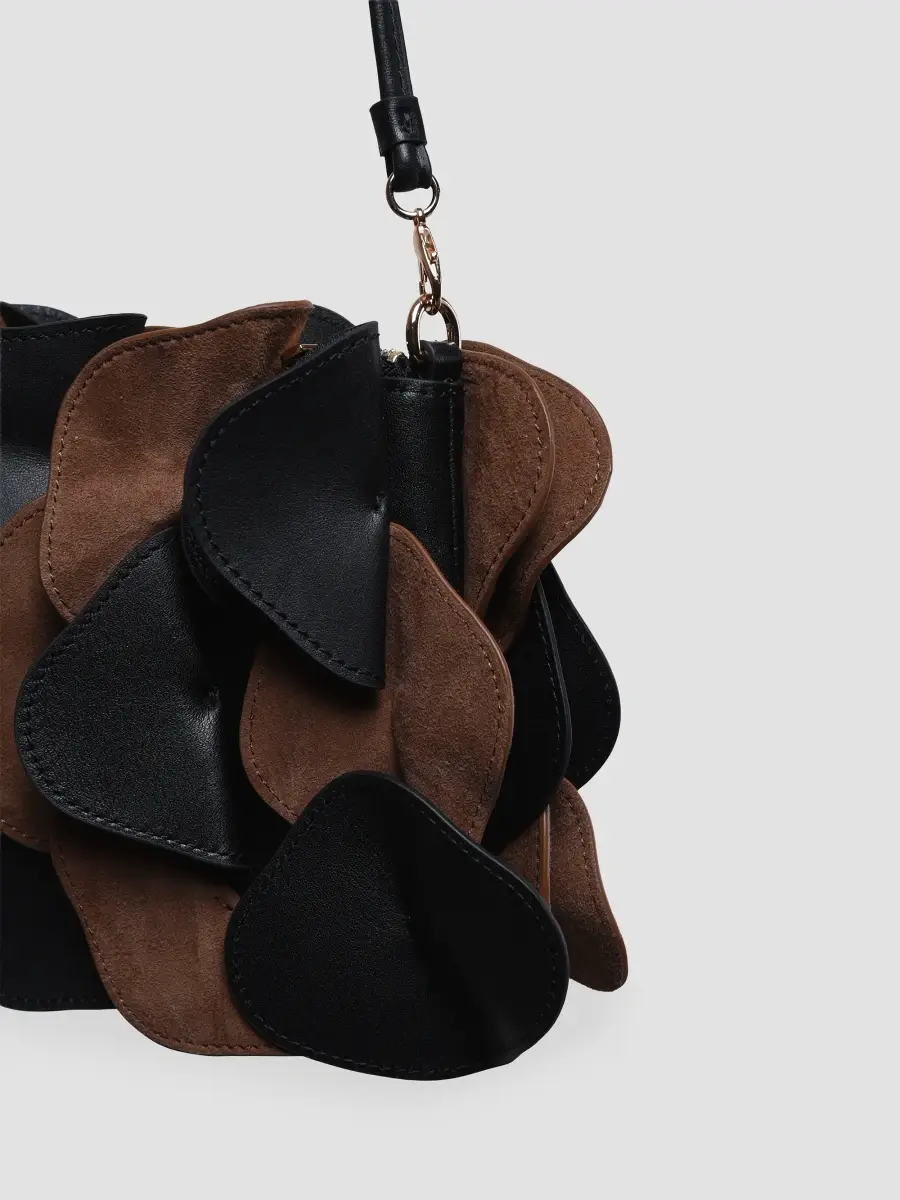 Farm Rio Women's Leather & Suede Flower Clutch Bag | Thumbnail 3 Farm Rio Women's Leather & Suede Flower Clutch Bag | Thumbnail 3