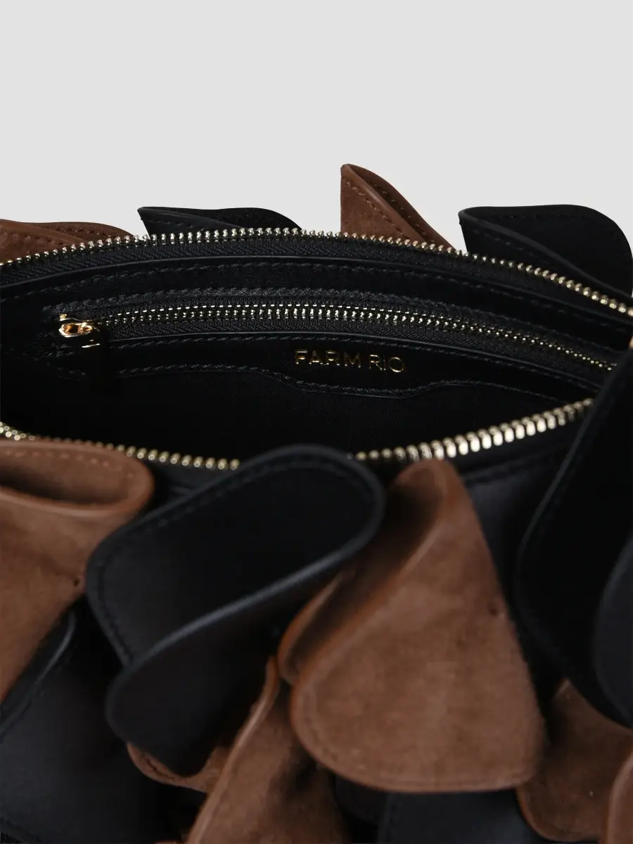 Farm Rio Women's Leather & Suede Flower Clutch Bag | Thumbnail 4 Farm Rio Women's Leather & Suede Flower Clutch Bag | Thumbnail 4