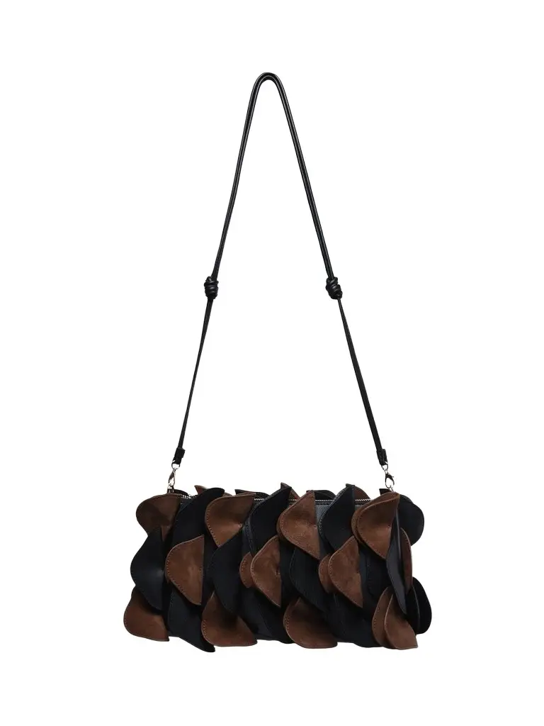 Women's Leather & Suede Flower Clutch Bag Women's Leather & Suede Flower Clutch Bag