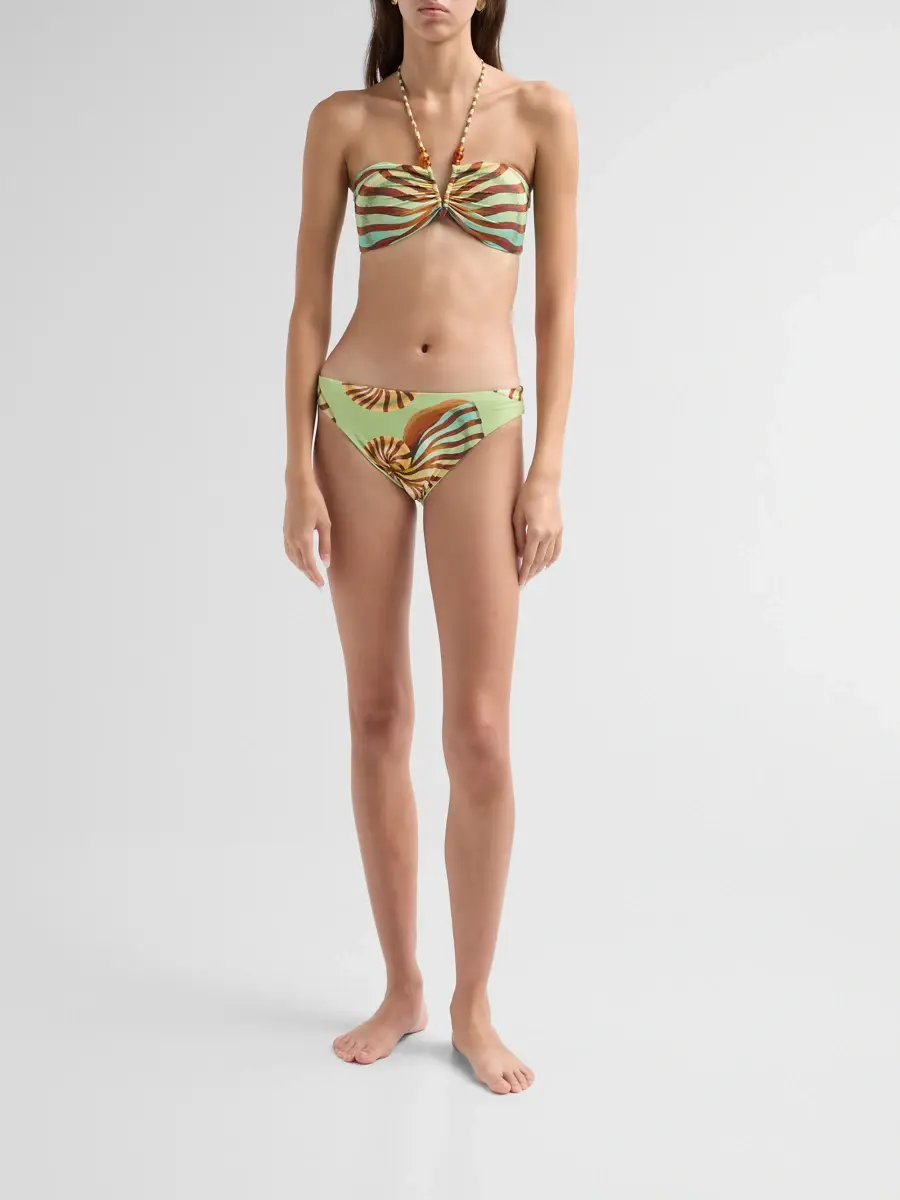 Farm Rio Women's Stripe Halter Bikini Top | Thumbnail 2 Farm Rio Women's Stripe Halter Bikini Top | Thumbnail 2