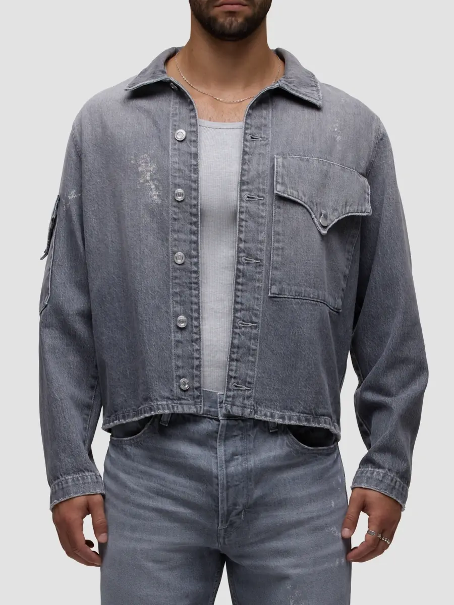 Hudson Jeans Men's Denim Shirt Jacket | Thumbnail 4 Hudson Jeans Men's Denim Shirt Jacket | Thumbnail 4