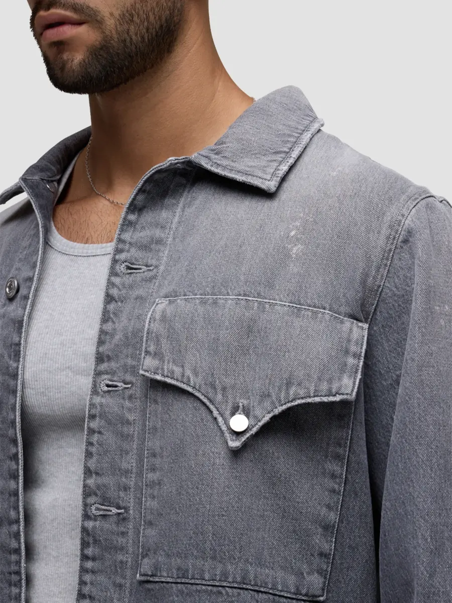 Hudson Jeans Men's Denim Shirt Jacket | Thumbnail 5 Hudson Jeans Men's Denim Shirt Jacket | Thumbnail 5
