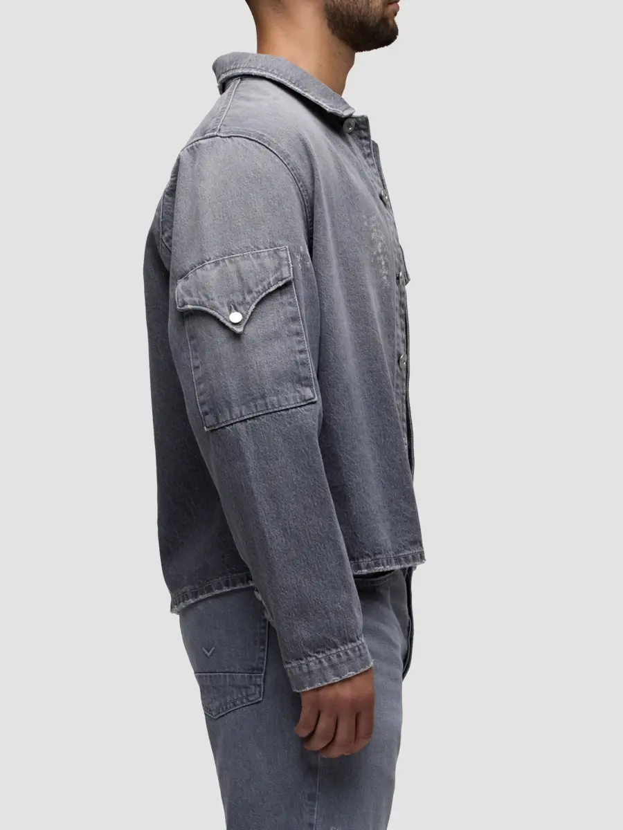 Hudson Jeans Men's Denim Shirt Jacket | Thumbnail 6 Hudson Jeans Men's Denim Shirt Jacket | Thumbnail 6