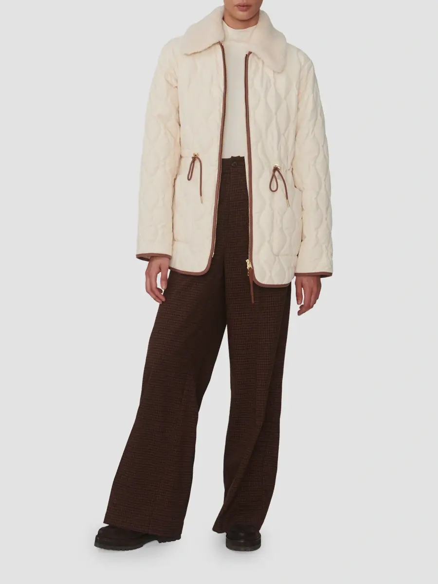 Varley Women's Bartley Faux Fur-Collar Quilted Twill Jacket | Thumbnail 2 Varley Women's Bartley Faux Fur-Collar Quilted Twill Jacket | Thumbnail 2