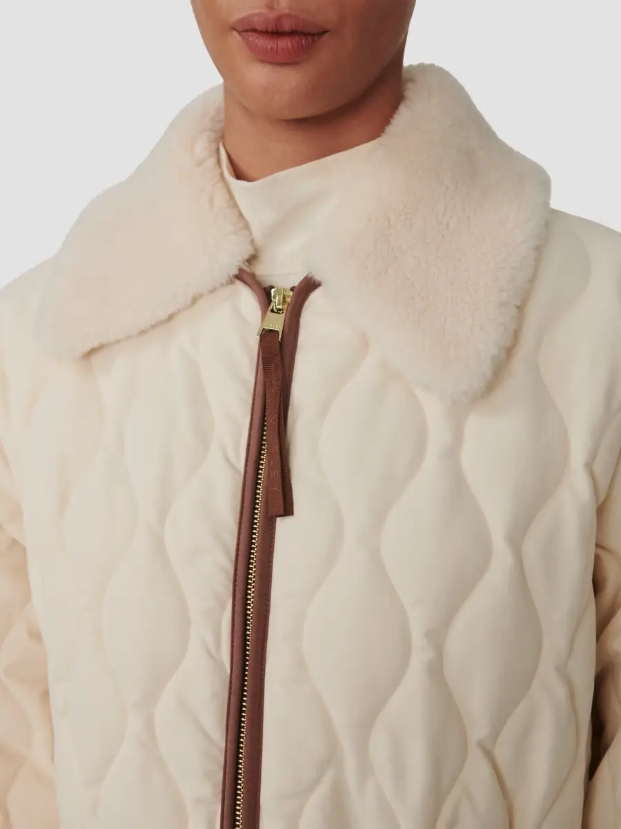 Varley Women's Bartley Faux Fur-Collar Quilted Twill Jacket | Thumbnail 5 Varley Women's Bartley Faux Fur-Collar Quilted Twill Jacket | Thumbnail 5