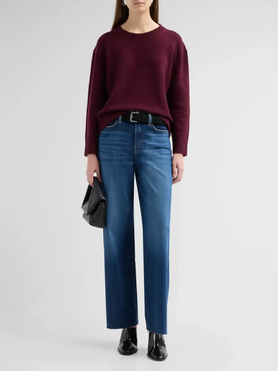 L'Agence Women's Cashmere Crewneck Sweater | Thumbnail 2