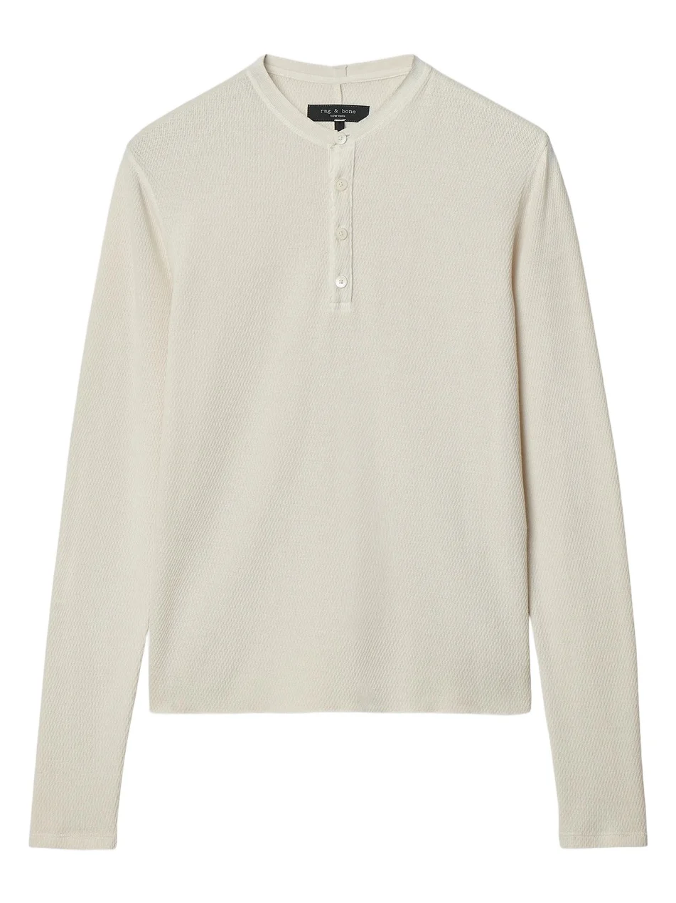 Men's Classic Textured Knit Henley Top Men's Classic Textured Knit Henley Top