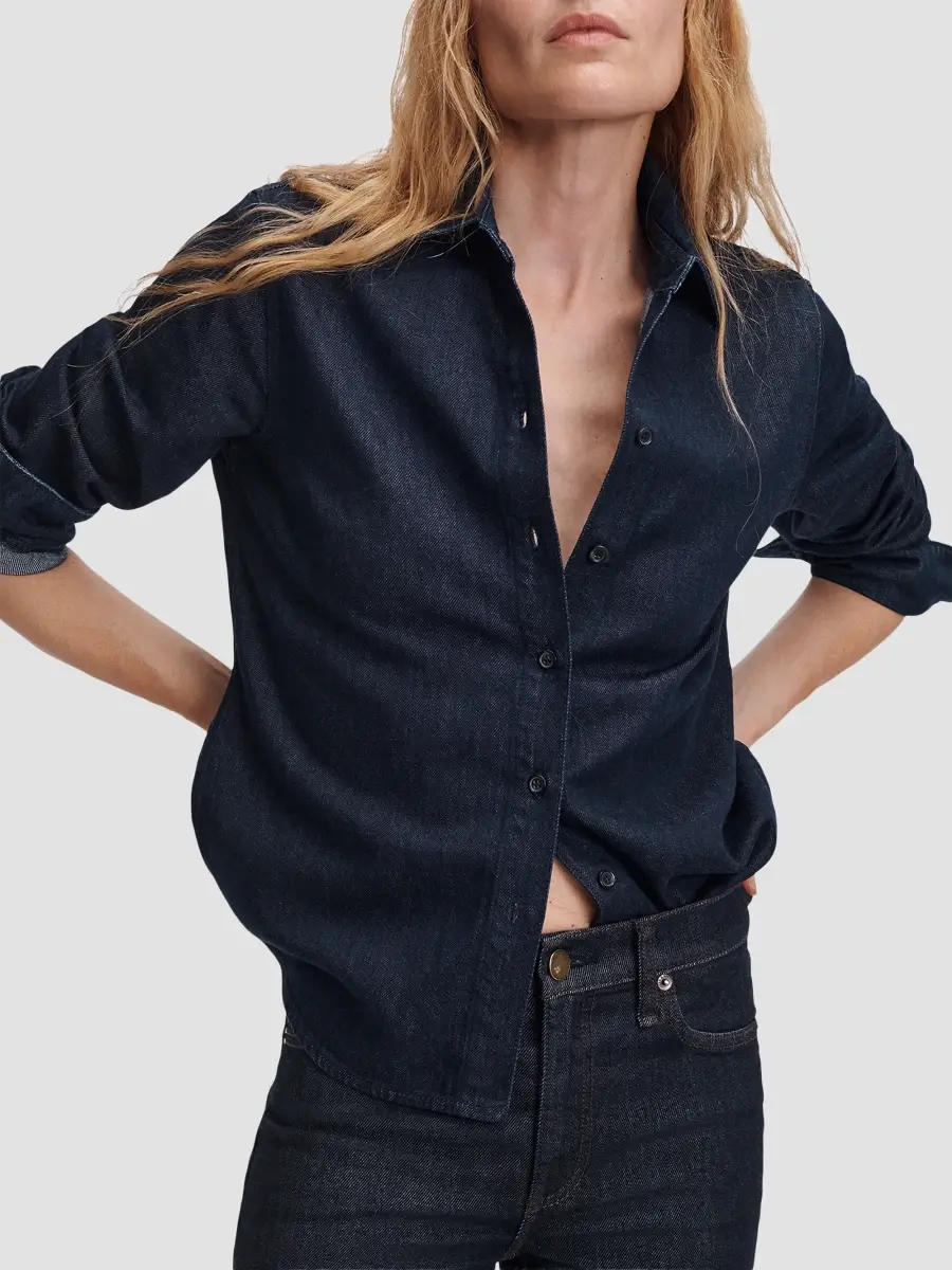 rag & bone Women's Dayton Denim Button-Front Shirt | Thumbnail 5 rag & bone Women's Dayton Denim Button-Front Shirt | Thumbnail 5