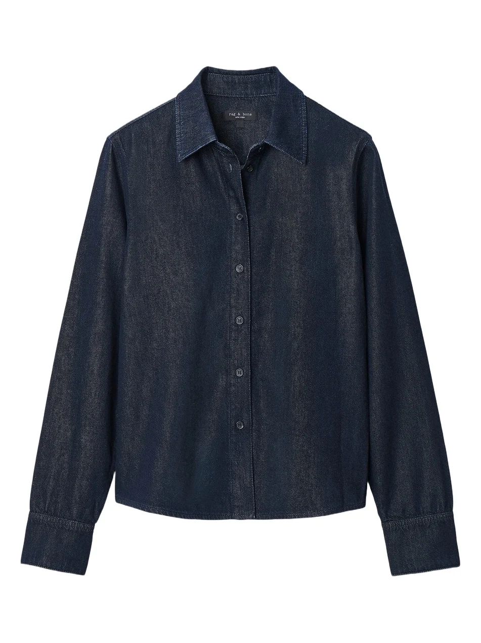 rag & bone Women's Dayton Denim Button-Front Shirt