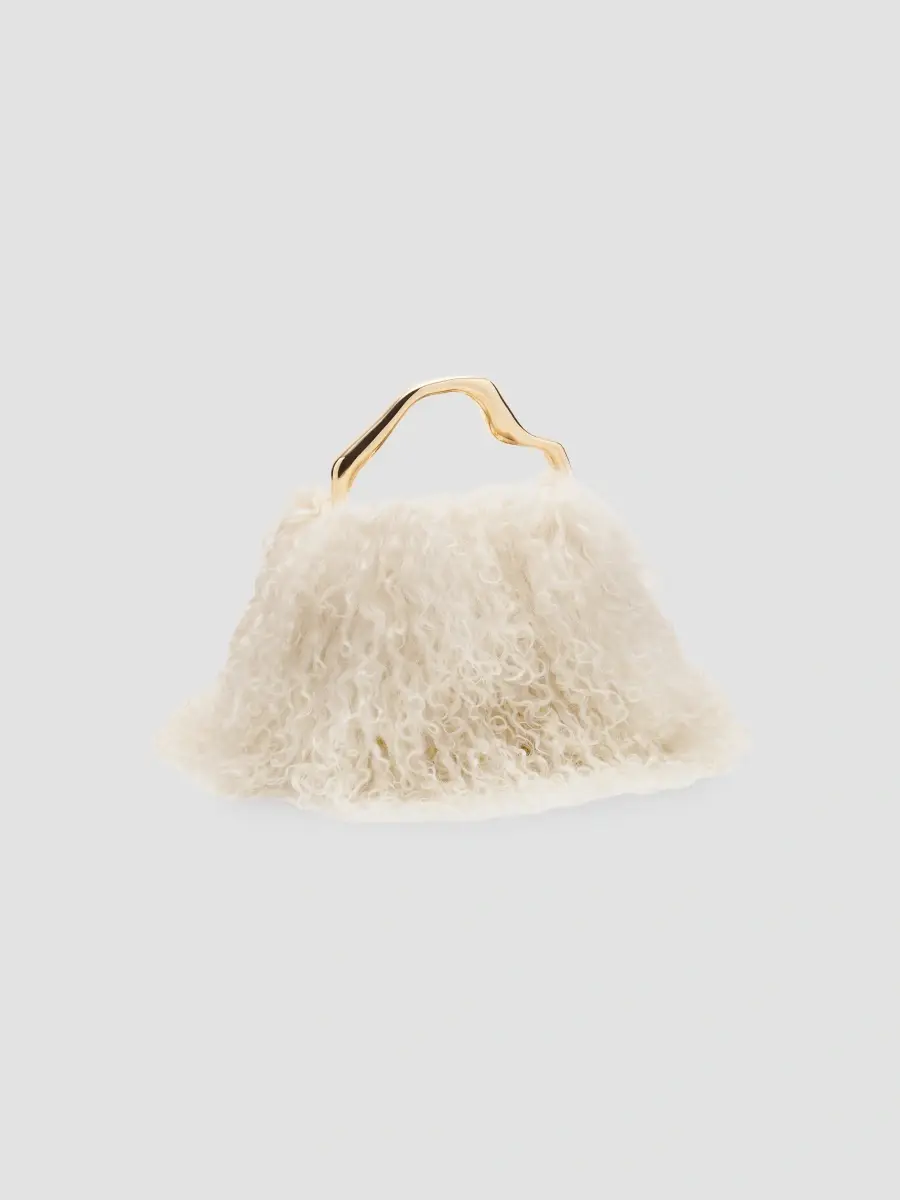 Cult Gaia Women's Solene Shearling Mini Handle Bag | Thumbnail 2 Cult Gaia Women's Solene Shearling Mini Handle Bag | Thumbnail 2