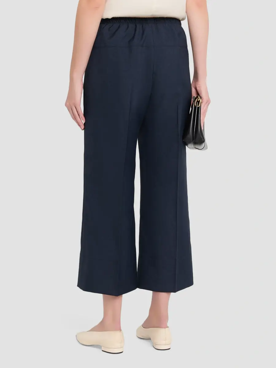 Theory Women's City Twill Wide-Leg Crop Pants | Thumbnail 3 Theory Women's City Twill Wide-Leg Crop Pants | Thumbnail 3