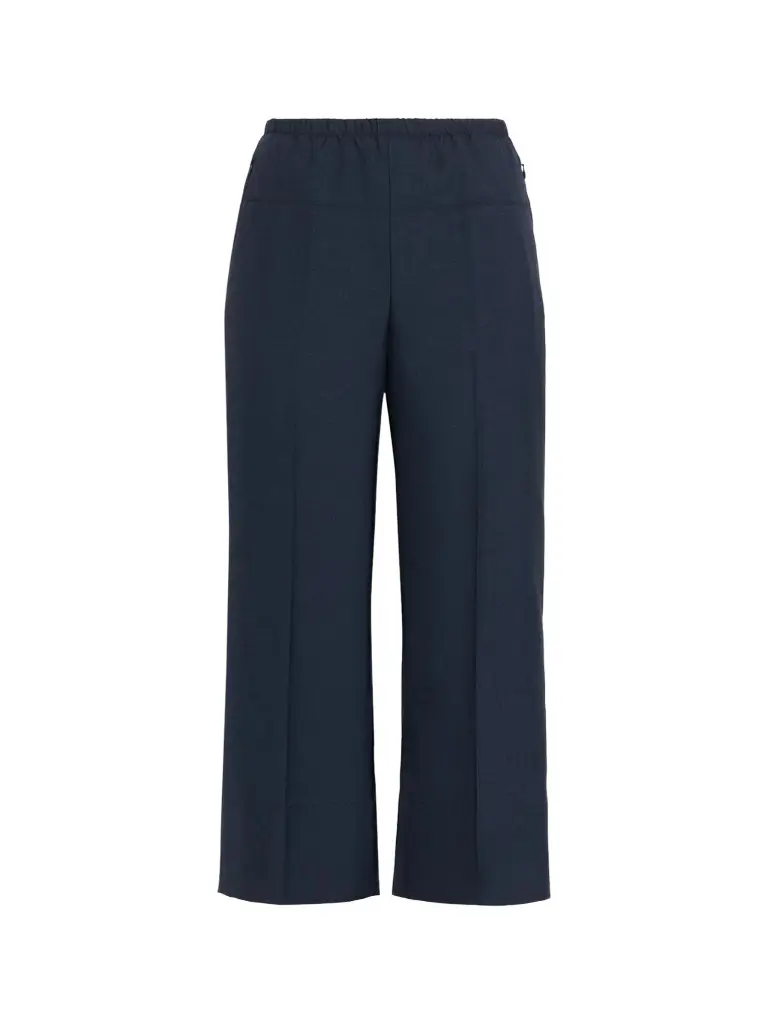 Theory Women's City Twill Wide-Leg Crop Pants