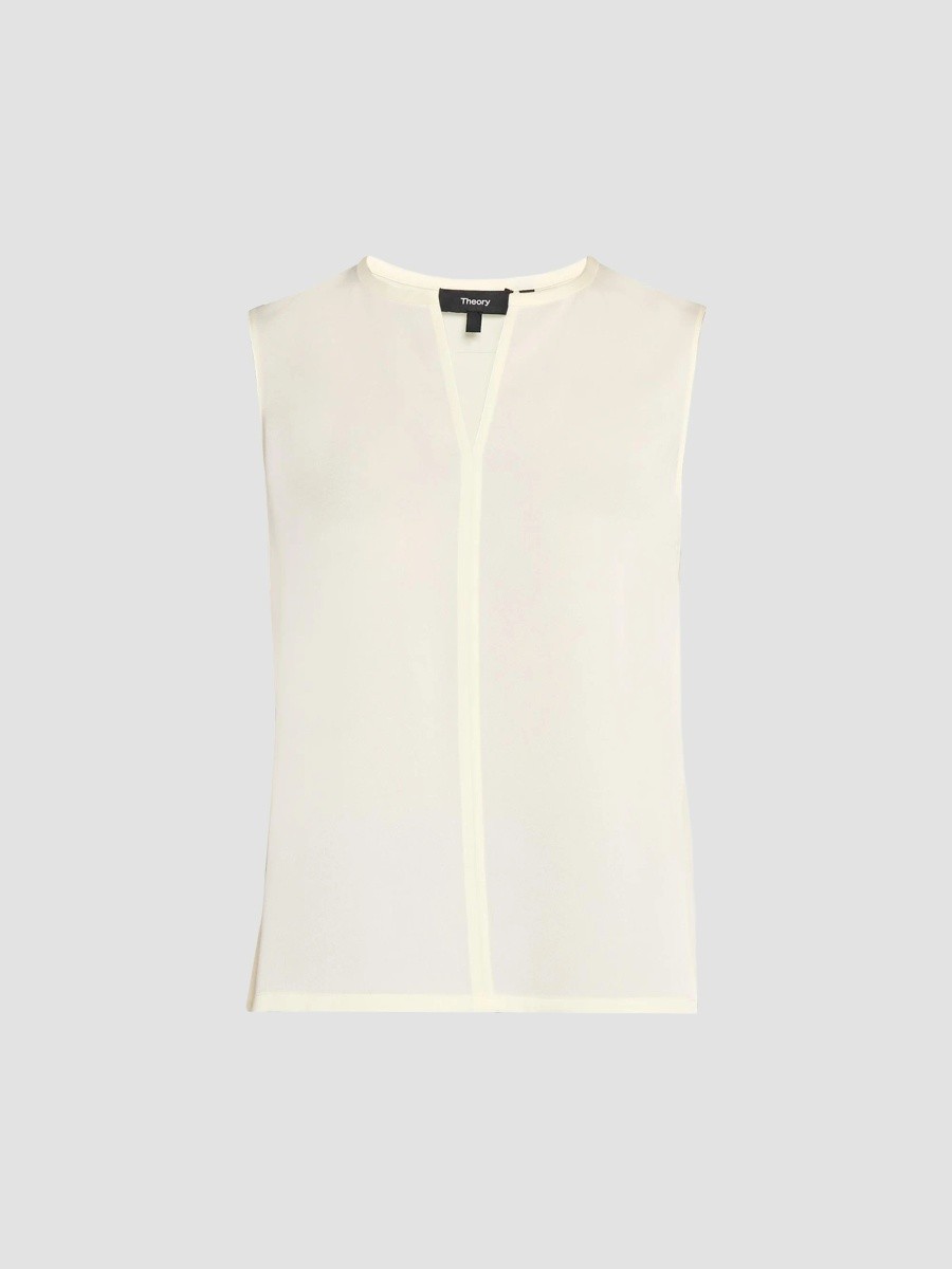 Theory Women's Satin Sleeveless Top