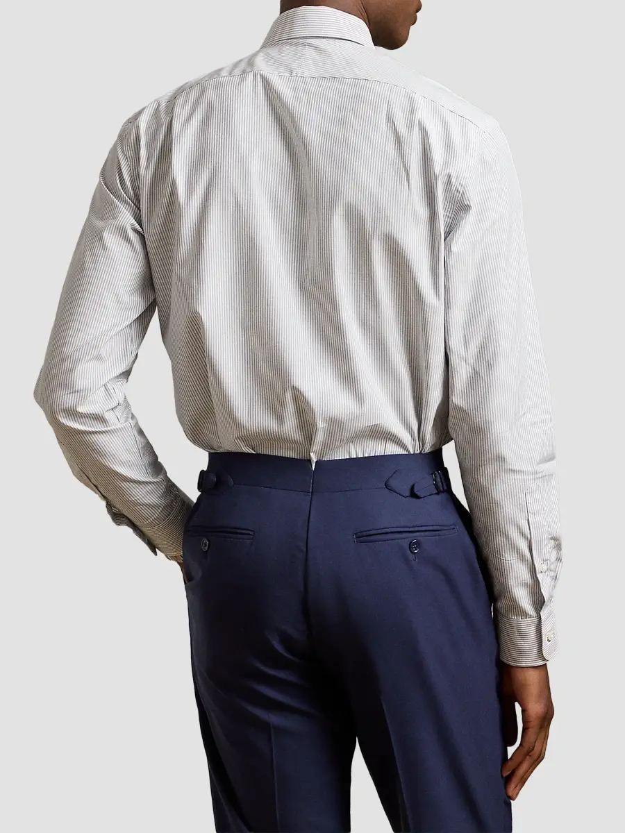 Ralph Lauren Purple Label Men's Mini-Bengal-Stripe Shirt | Thumbnail 3 Ralph Lauren Purple Label Men's Mini-Bengal-Stripe Shirt | Thumbnail 3