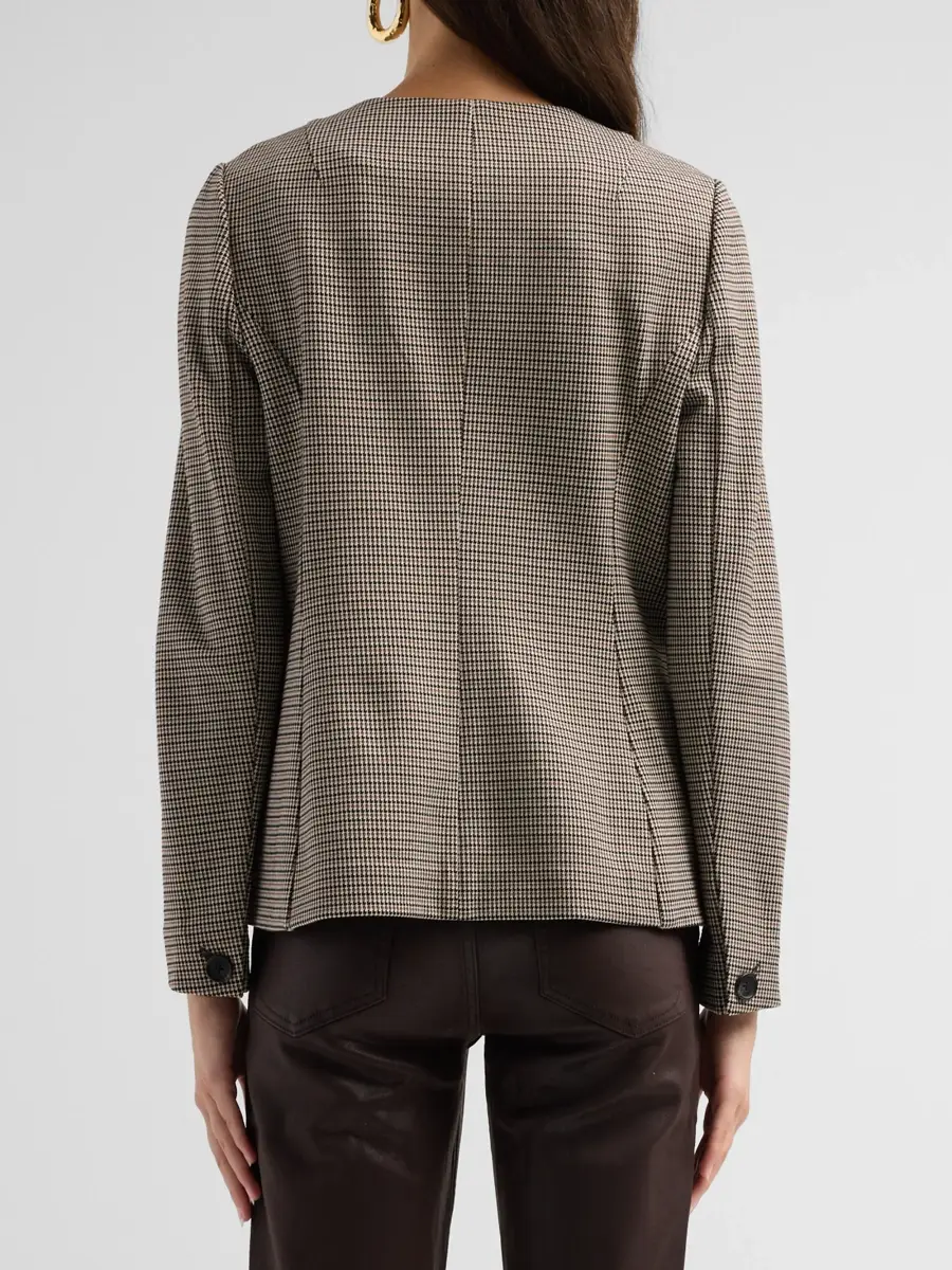 rag & bone Women's Collarless Slade Ponte Jacquard Blazer | Thumbnail 3 rag & bone Women's Collarless Slade Ponte Jacquard Blazer | Thumbnail 3