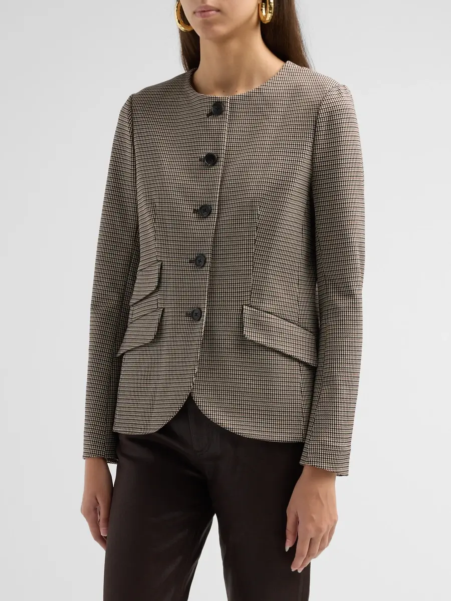 rag & bone Women's Collarless Slade Ponte Jacquard Blazer | Thumbnail 4 rag & bone Women's Collarless Slade Ponte Jacquard Blazer | Thumbnail 4