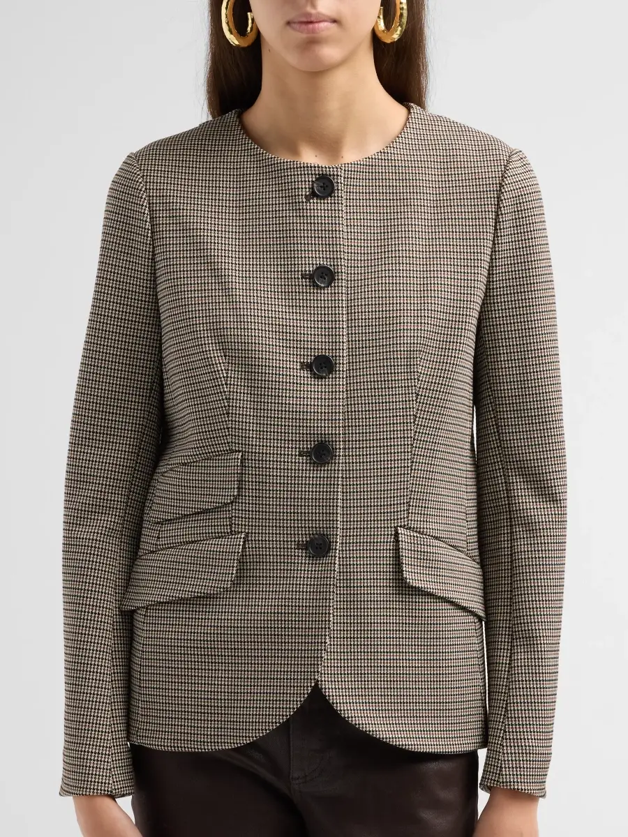 rag & bone Women's Collarless Slade Ponte Jacquard Blazer | Thumbnail 5 rag & bone Women's Collarless Slade Ponte Jacquard Blazer | Thumbnail 5