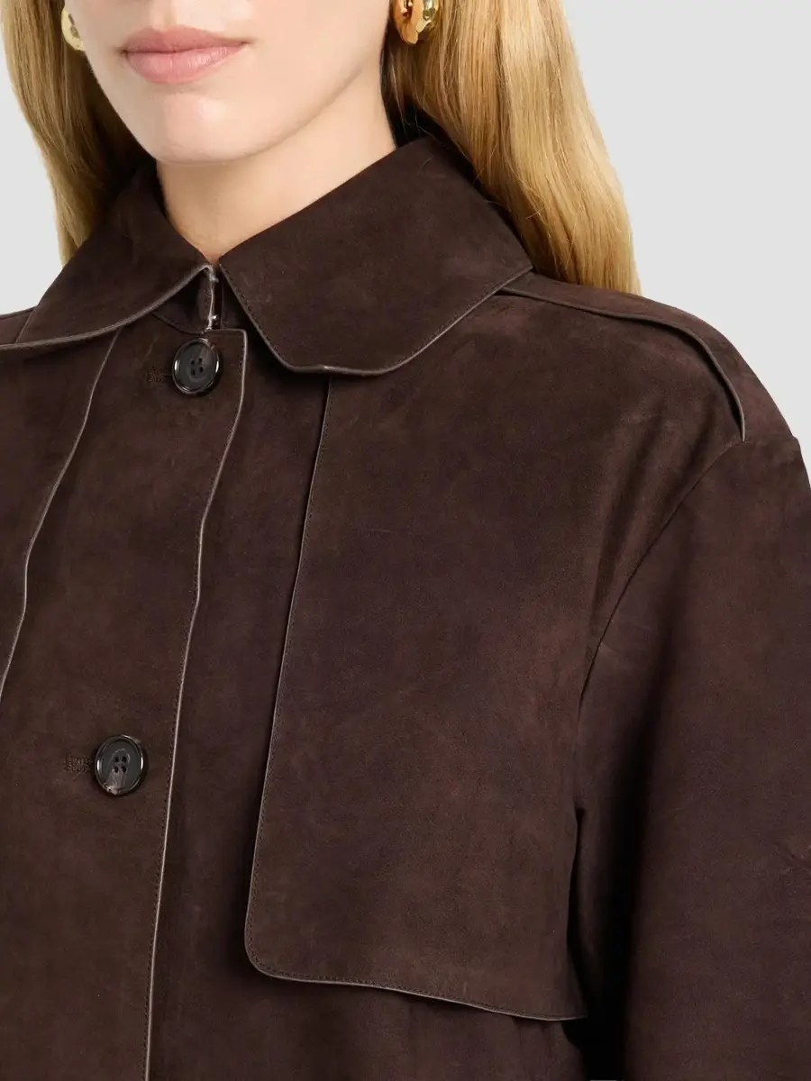 Theory Women's Rese Suede Crop Trench Jacket | Thumbnail 5 Theory Women's Rese Suede Crop Trench Jacket | Thumbnail 5