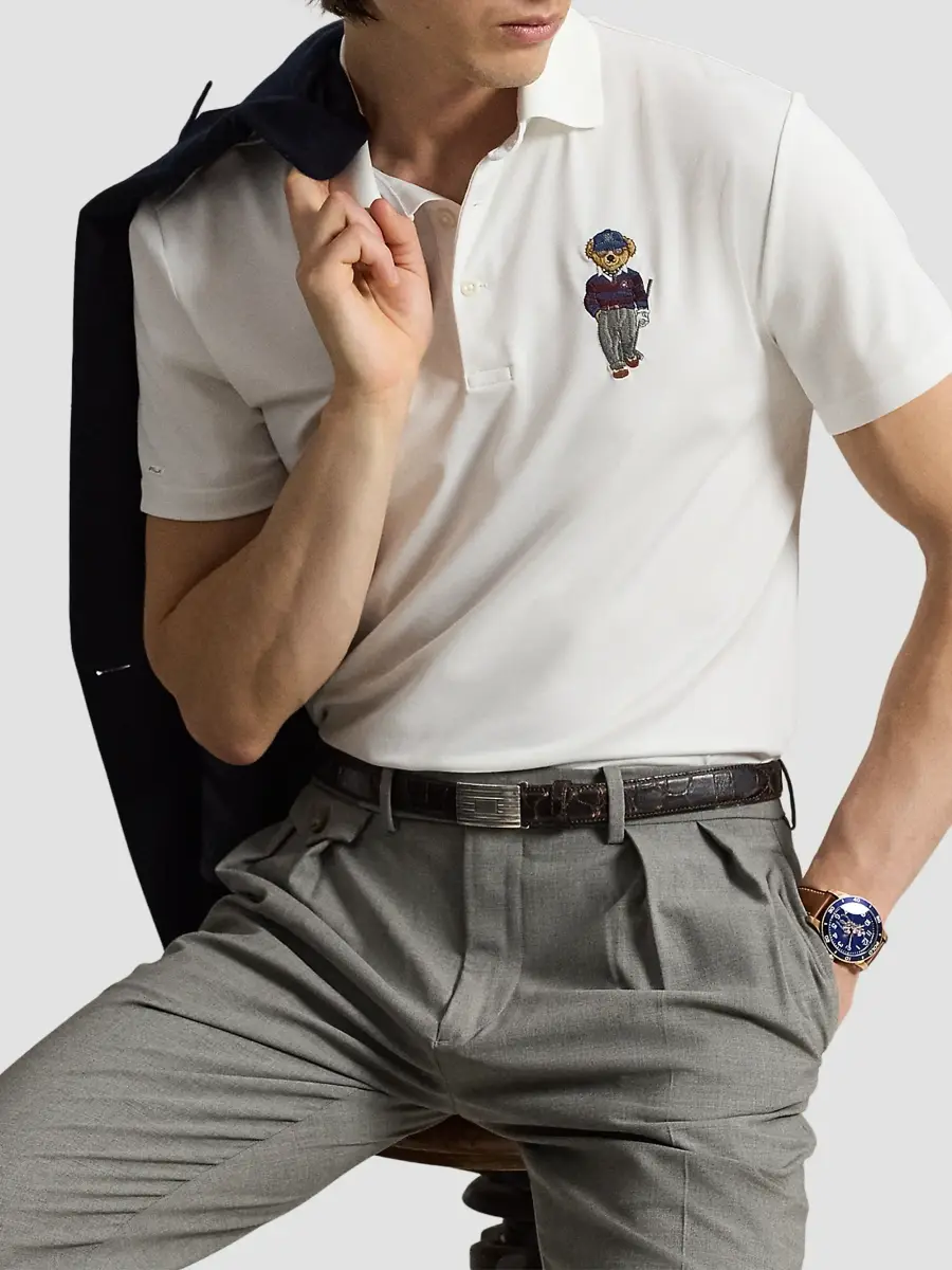 RLX Ralph Lauren Men's Airtech Pique Knit Polo Shirt | Thumbnail 6