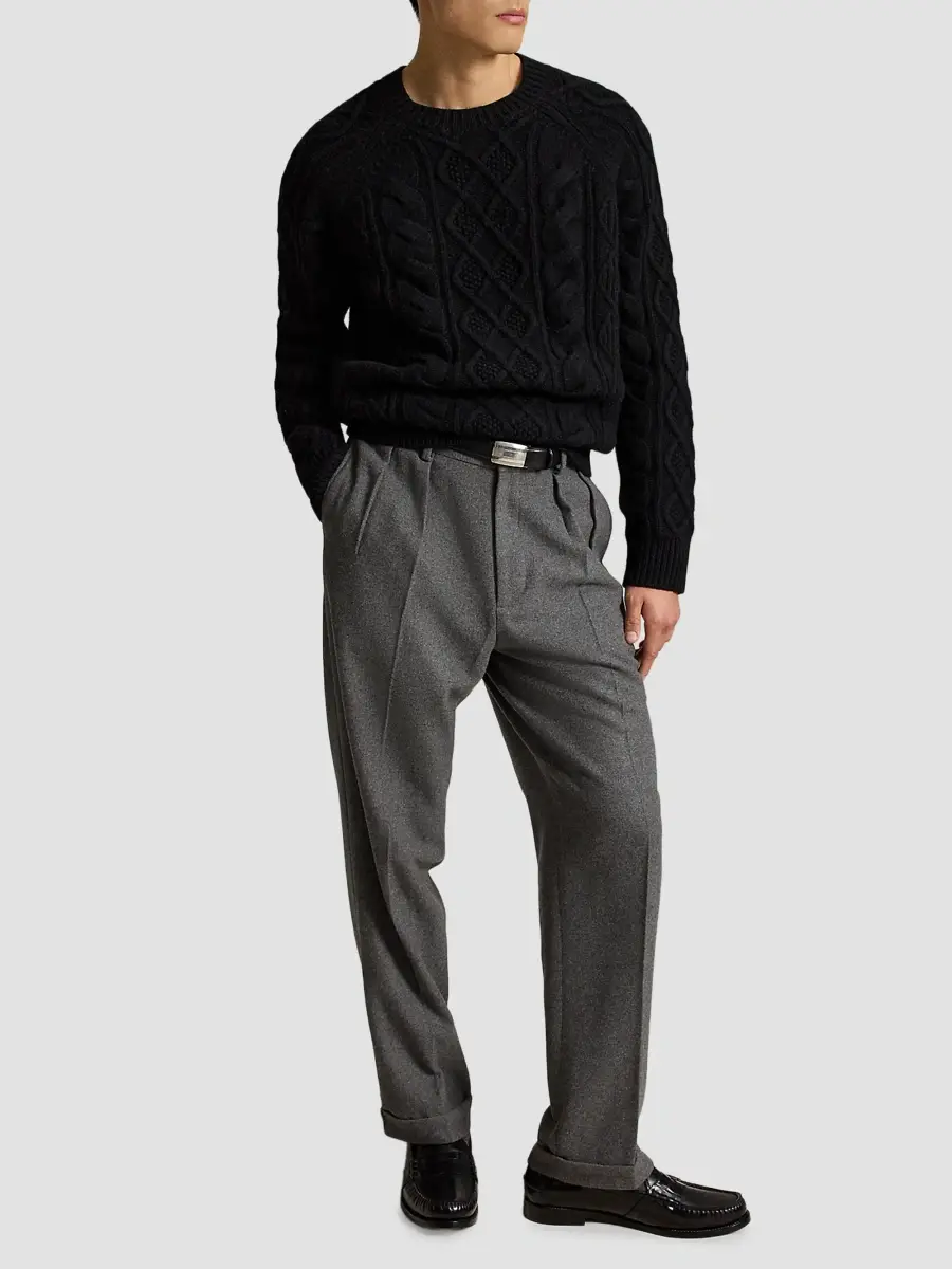 Polo Ralph Lauren Men's Aran Wool-Alpaca Cable-Knit Sweater | Thumbnail 2 Polo Ralph Lauren Men's Aran Wool-Alpaca Cable-Knit Sweater | Thumbnail 2