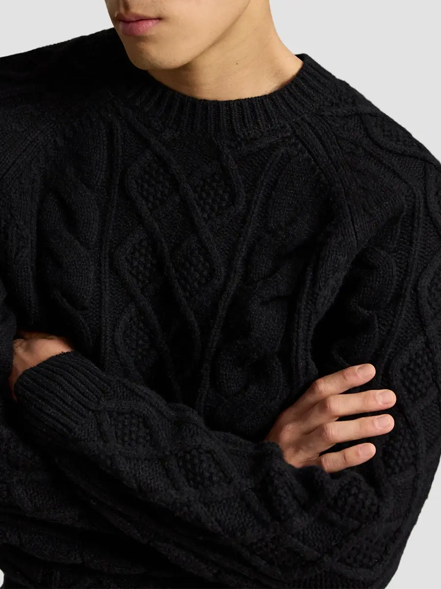 Polo Ralph Lauren Men's Aran Wool-Alpaca Cable-Knit Sweater | Thumbnail 5 Polo Ralph Lauren Men's Aran Wool-Alpaca Cable-Knit Sweater | Thumbnail 5