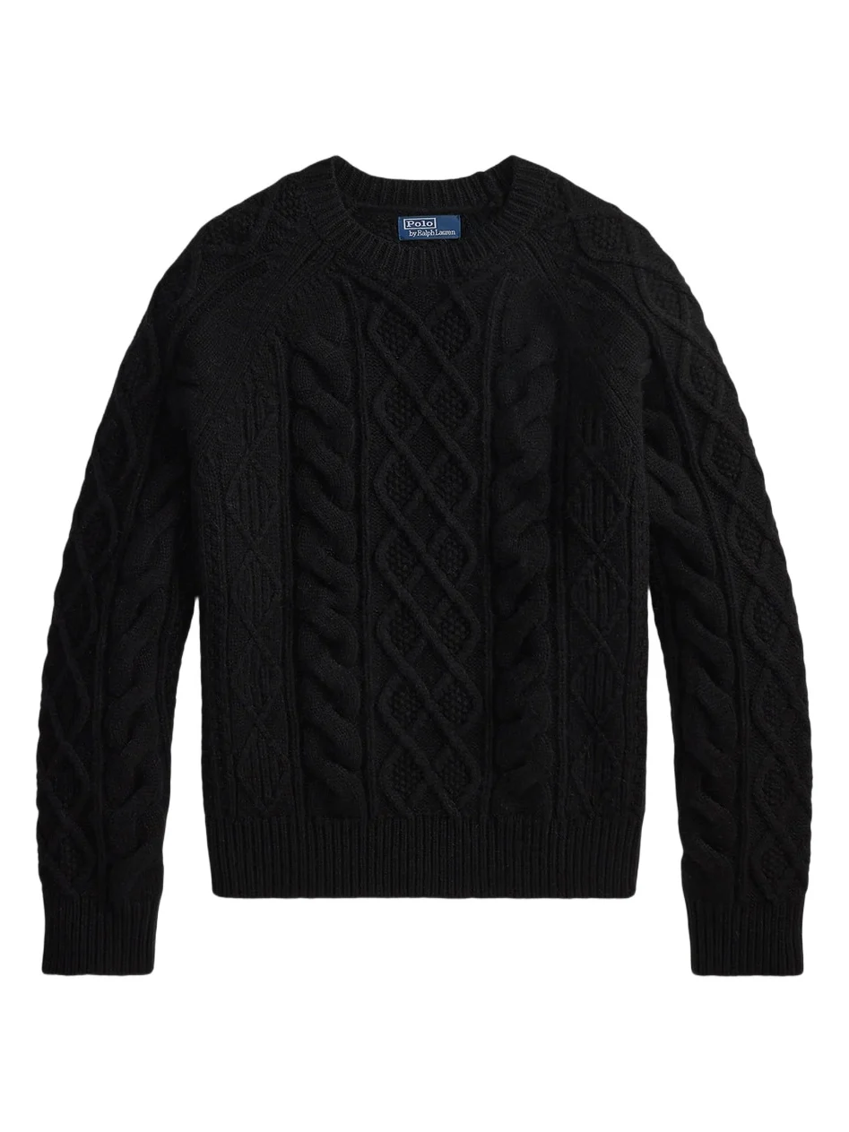Polo Ralph Lauren Men's Aran Wool-Alpaca Cable-Knit Sweater